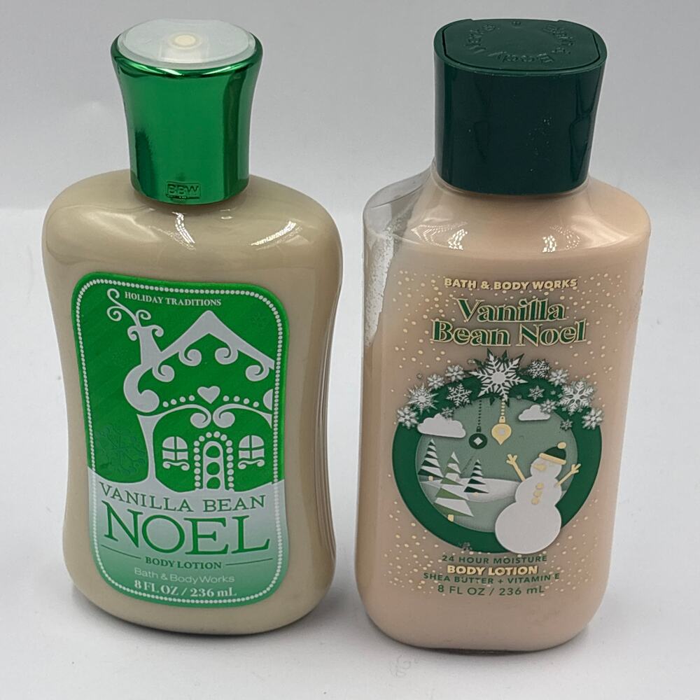 Lot Bundle Two Bath & Body Works Vanilla Bean Noel Body Lotion